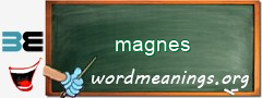 WordMeaning blackboard for magnes
